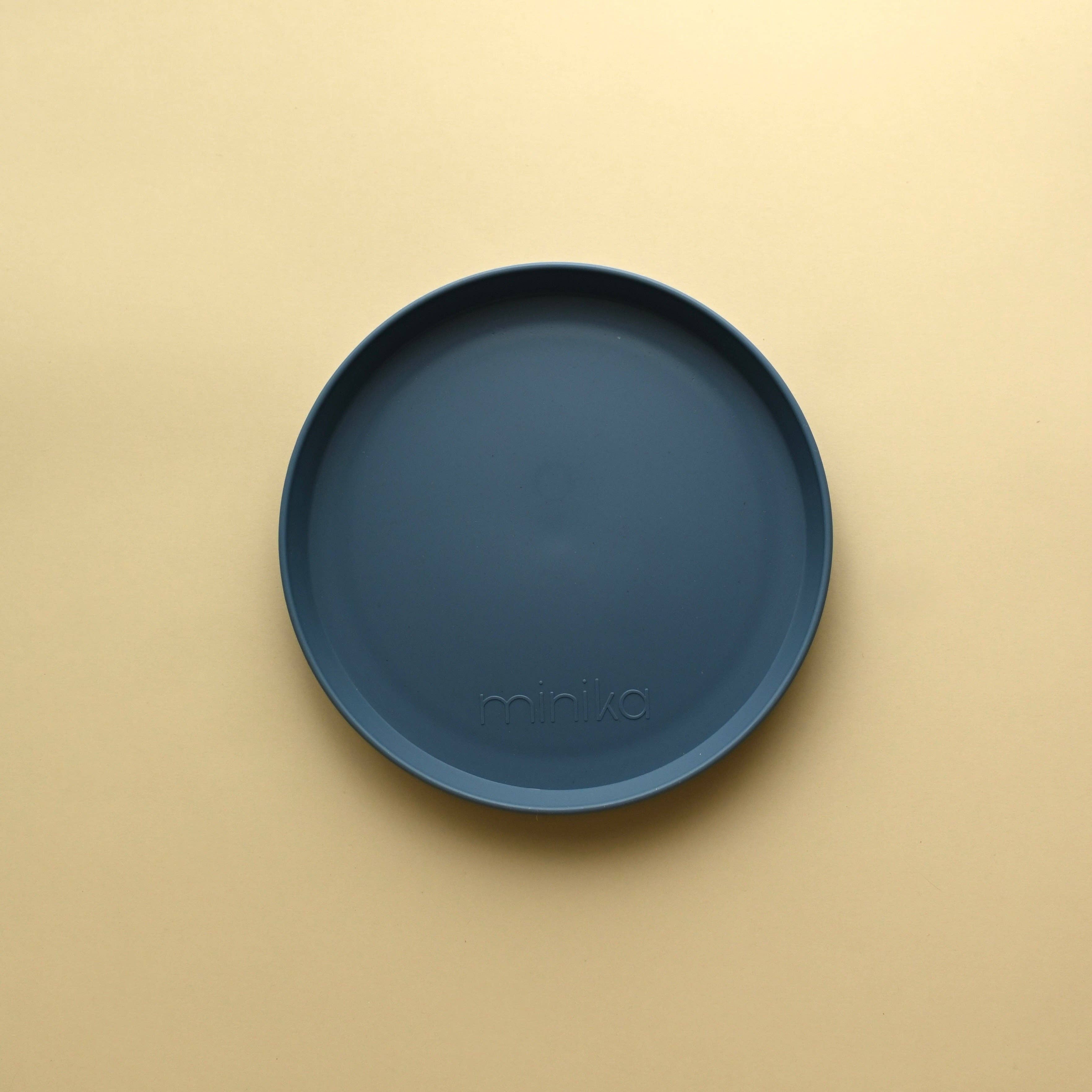 Wheat straw plate - Indigo (new version)