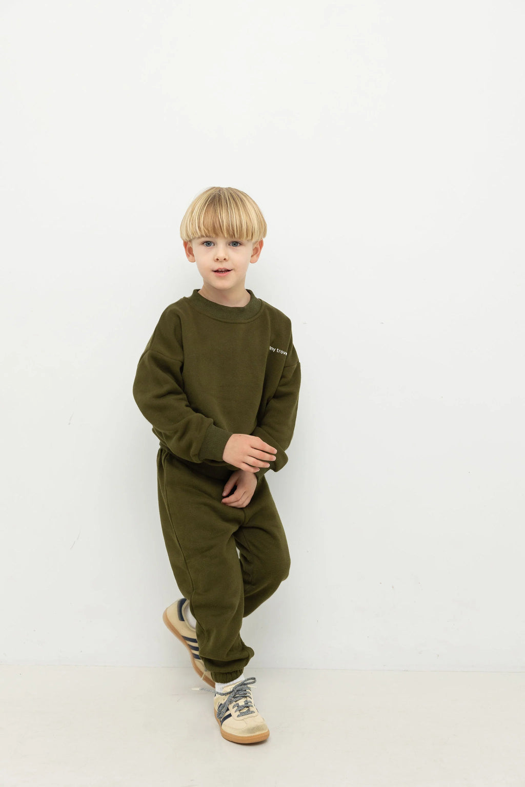 Tiny Trove Woodie 3D Logo Tracksuit - Olive