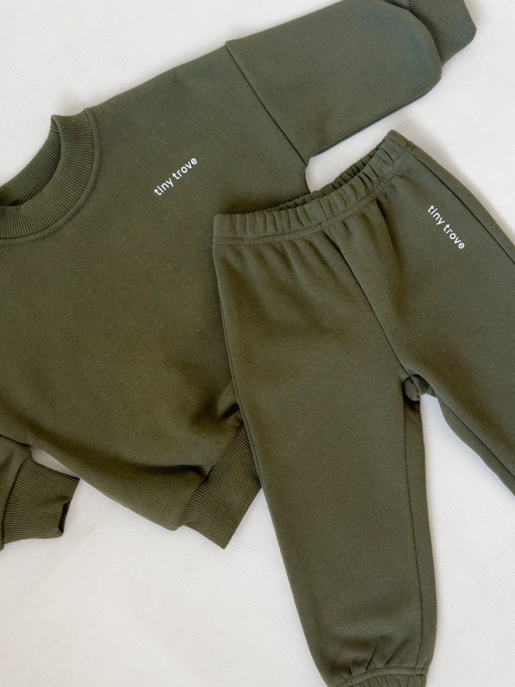 Tiny Trove Woodie 3D Logo Tracksuit - Olive