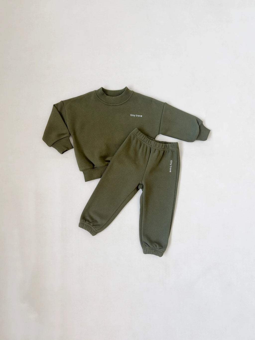 Tiny Trove Woodie 3D Logo Tracksuit - Olive