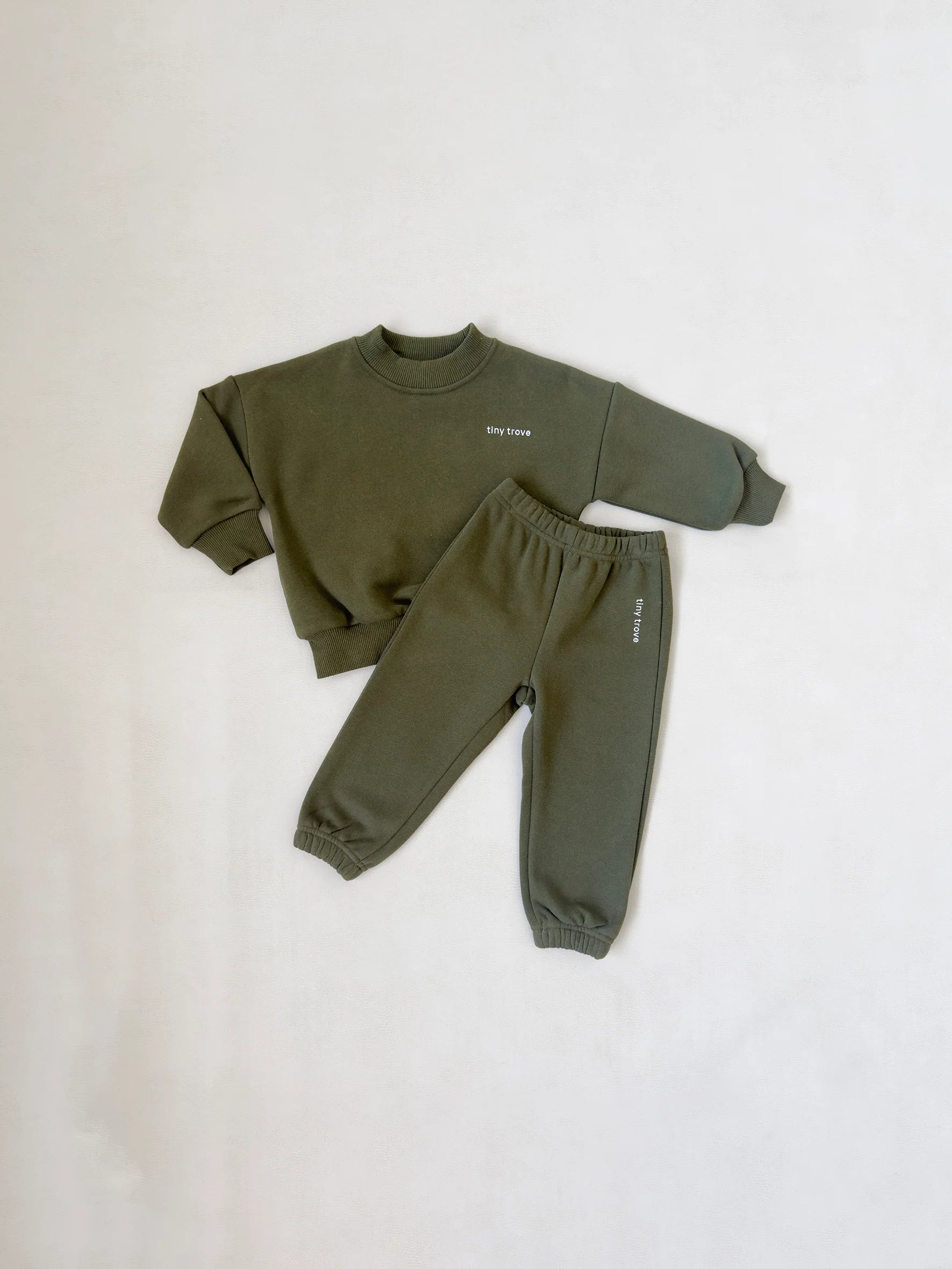 Tiny Trove Woodie 3D Logo Tracksuit - Olive
