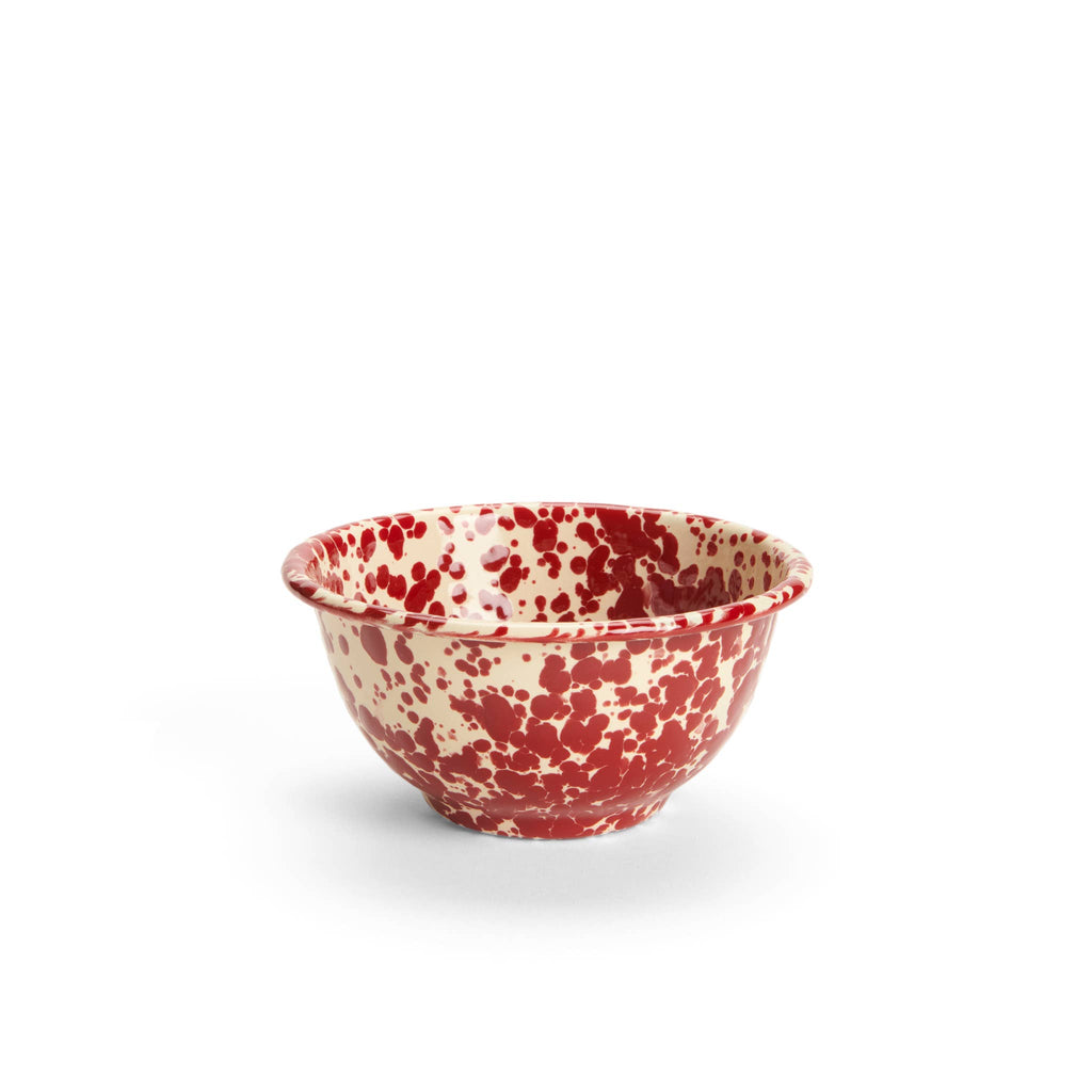 Splatter Enamelware Small Footed Bowl