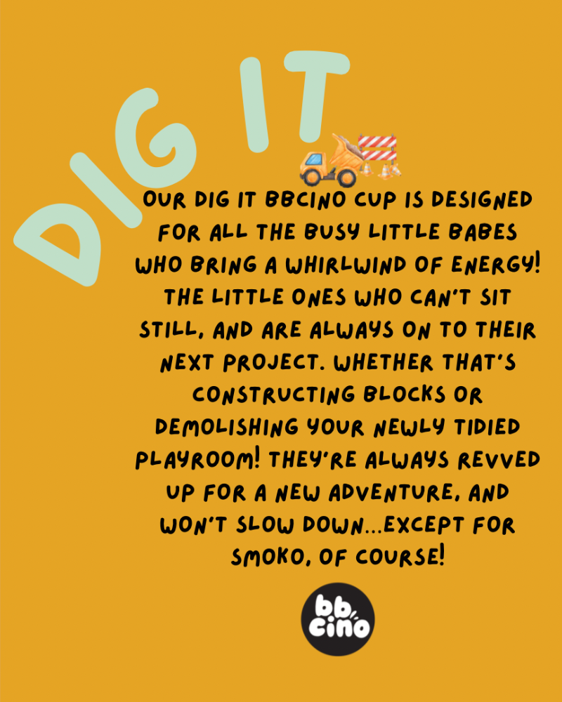 Dig It! Babycino Cup - 120ml (STRAW INCLUDED)