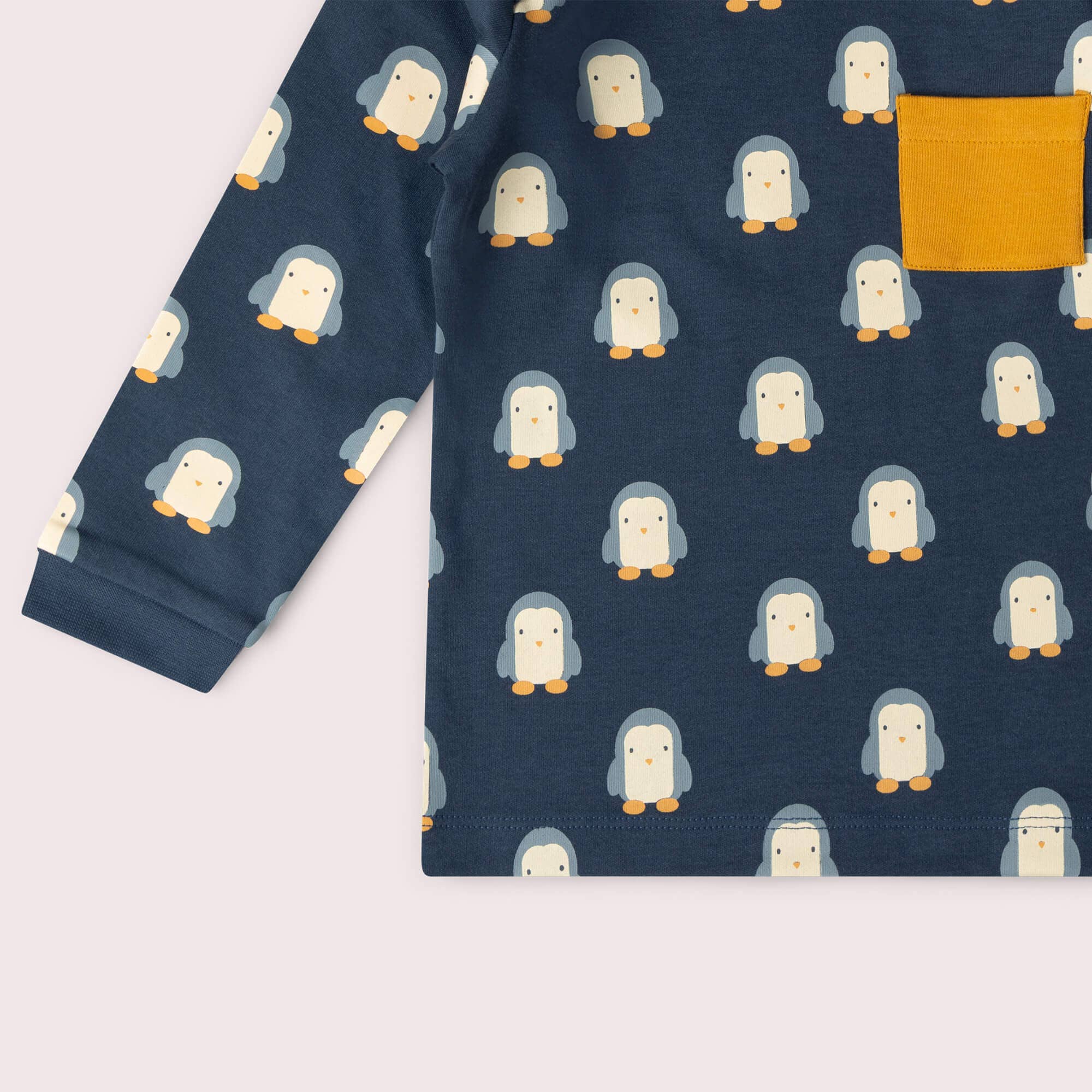 Blue Penguins Organic T-Shirt & Jogger Playset