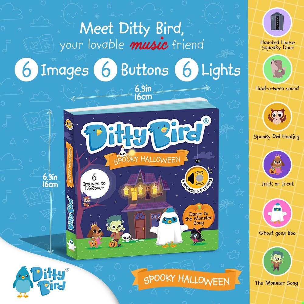 Ditty Bird Book: Spooky Halloween - Best Toys Halloween