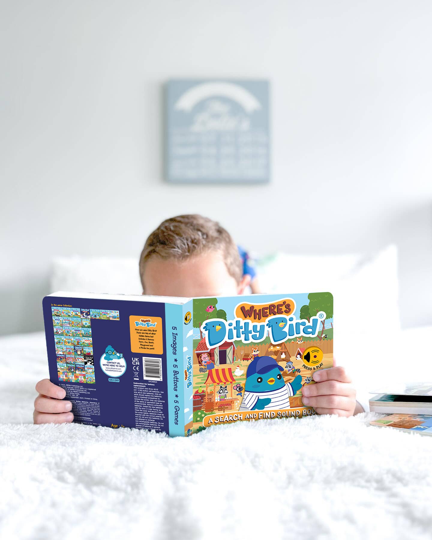 First Look and Find Activity Sound Book  toddlers 1- 3 USB-C
