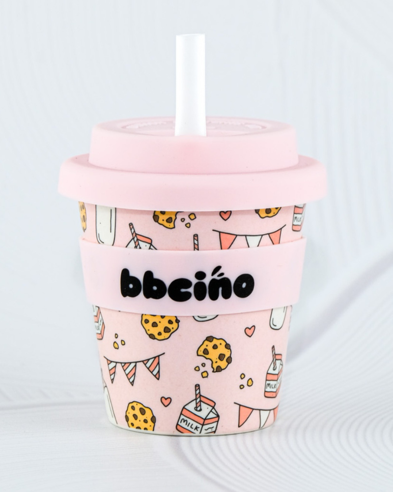 Tough Cookie in Pink Babycino Cup - 120ml (STRAW INCLUDED)