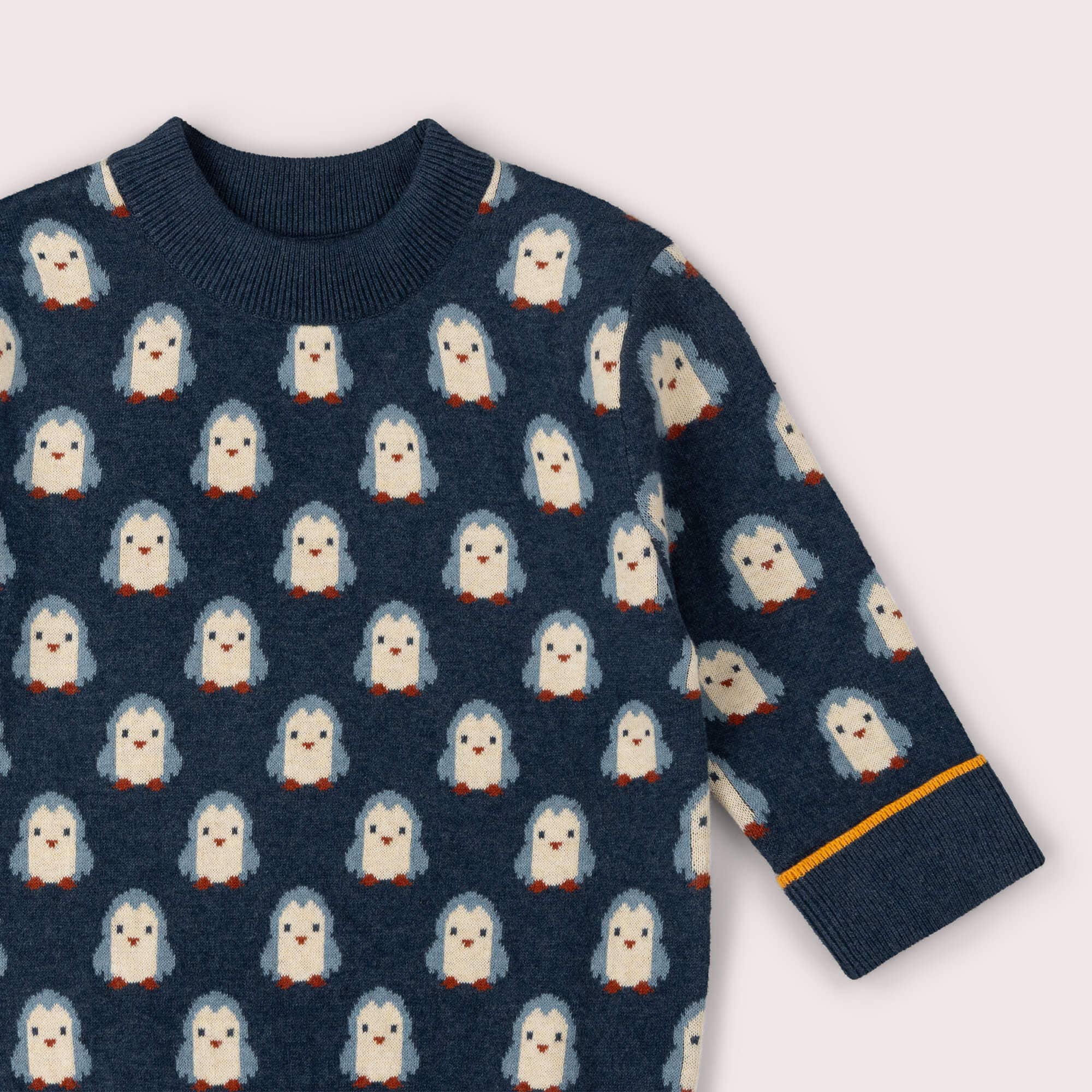 Blue Penguins Knitted Jumper