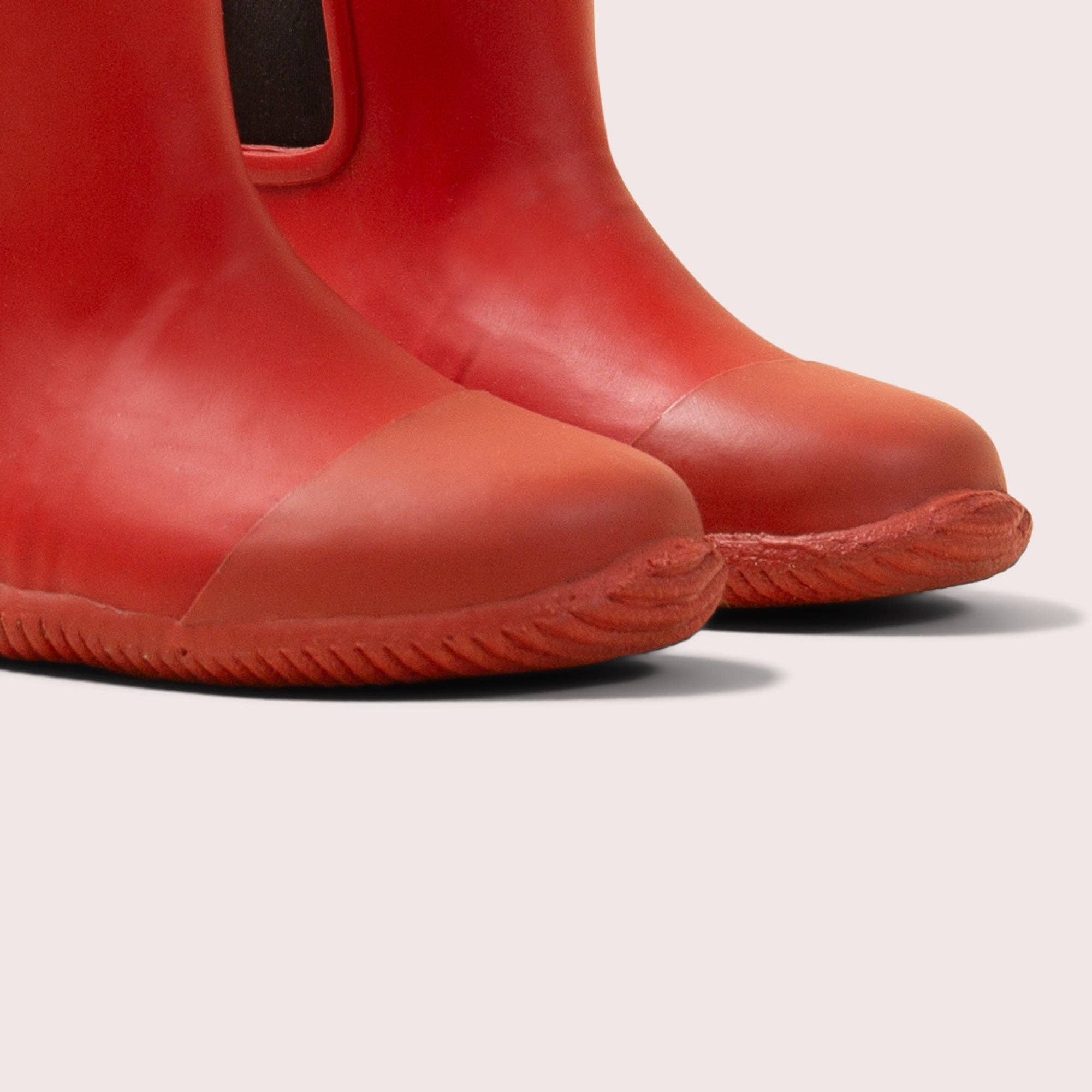 Red Ankle Natural Rubber Rain Boots