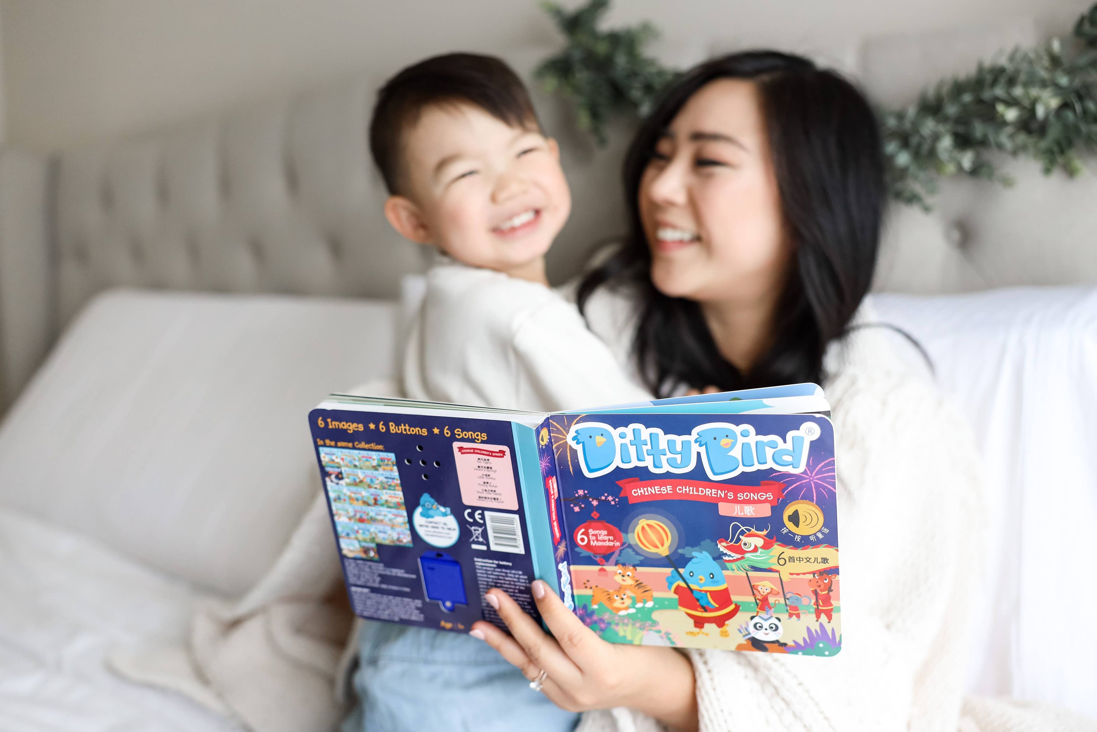 Ditty Bird Bilingual Book |  Chinese Kid's Songs 儿歌 USB-C