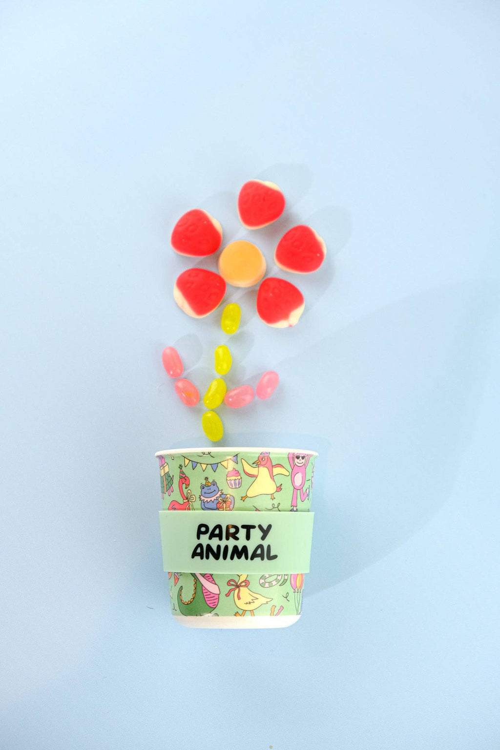 Party Animal in Green Kids Keep Cup - 240ml (STRAW INCLUDED)