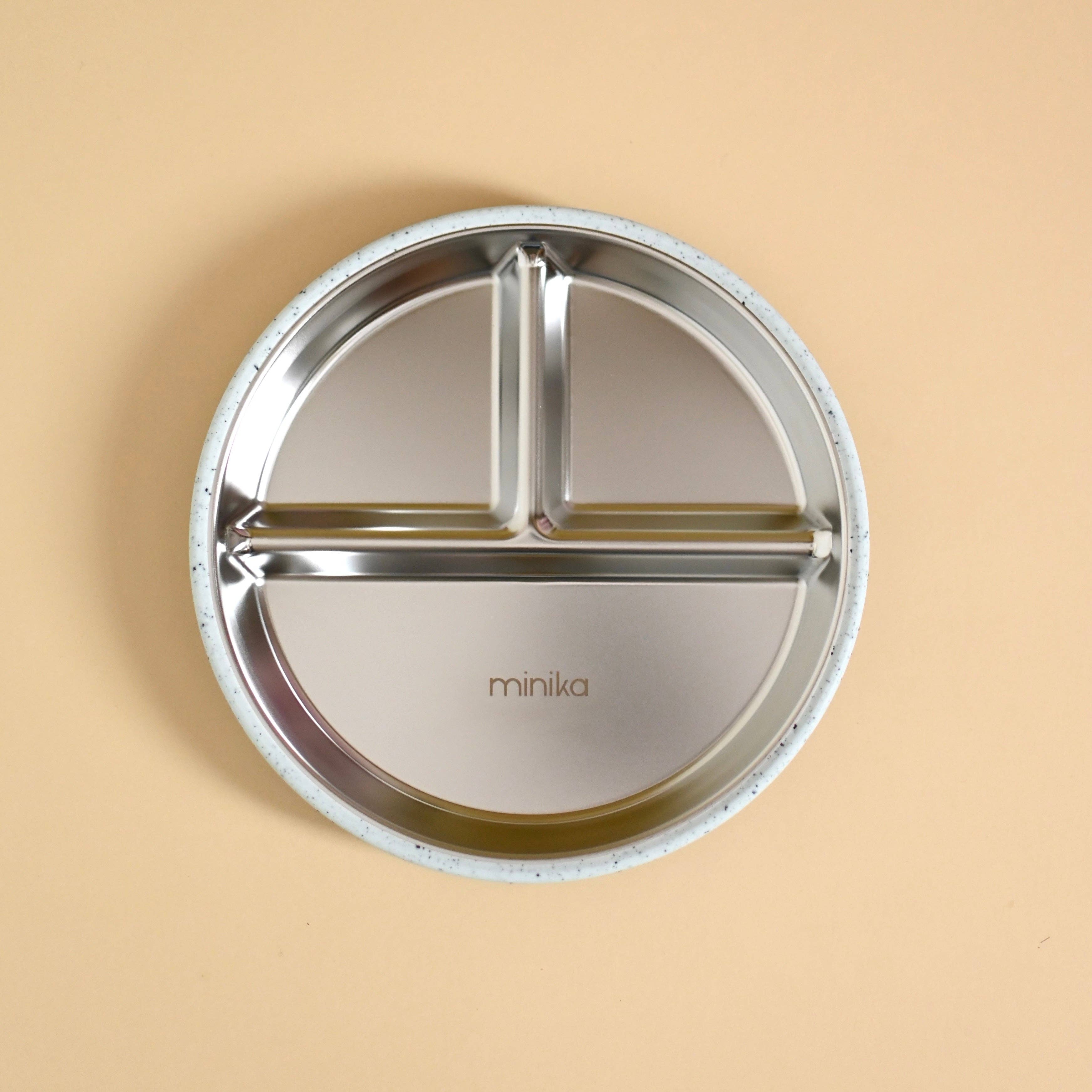 Stainless & silicone suction plate - Ice