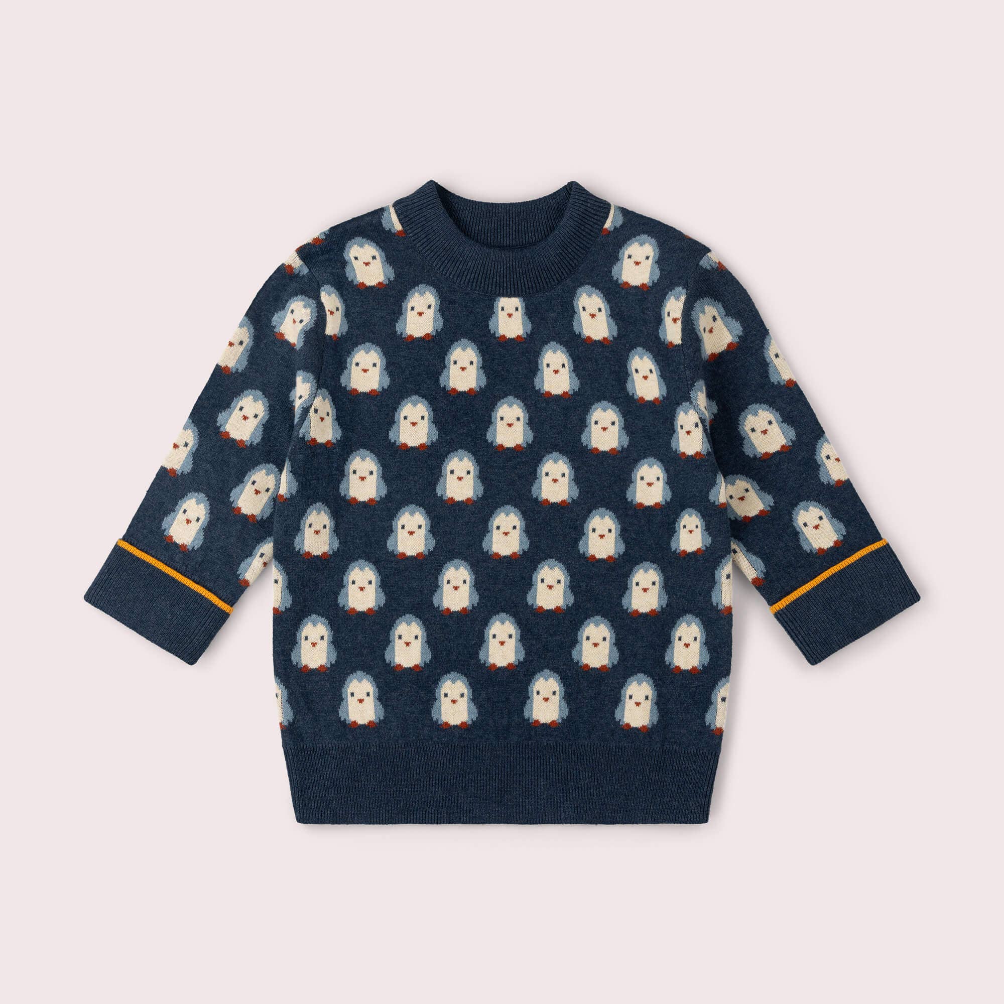 Blue Penguins Knitted Jumper