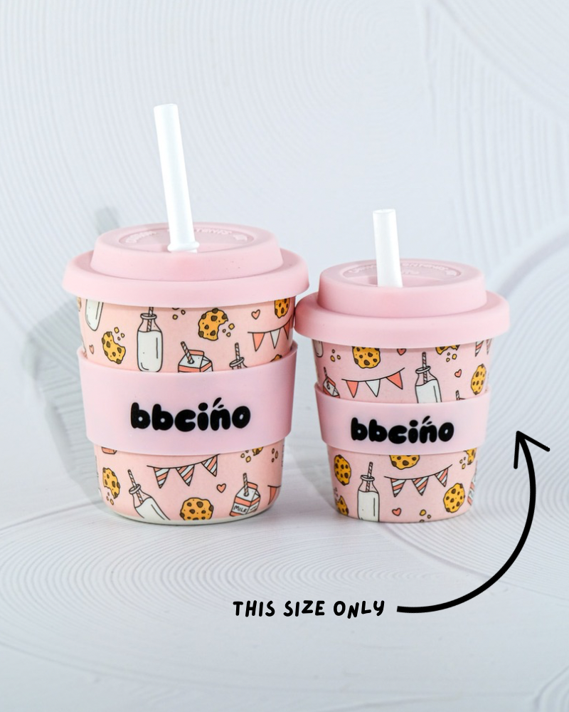 Tough Cookie in Pink Babycino Cup - 120ml (STRAW INCLUDED)