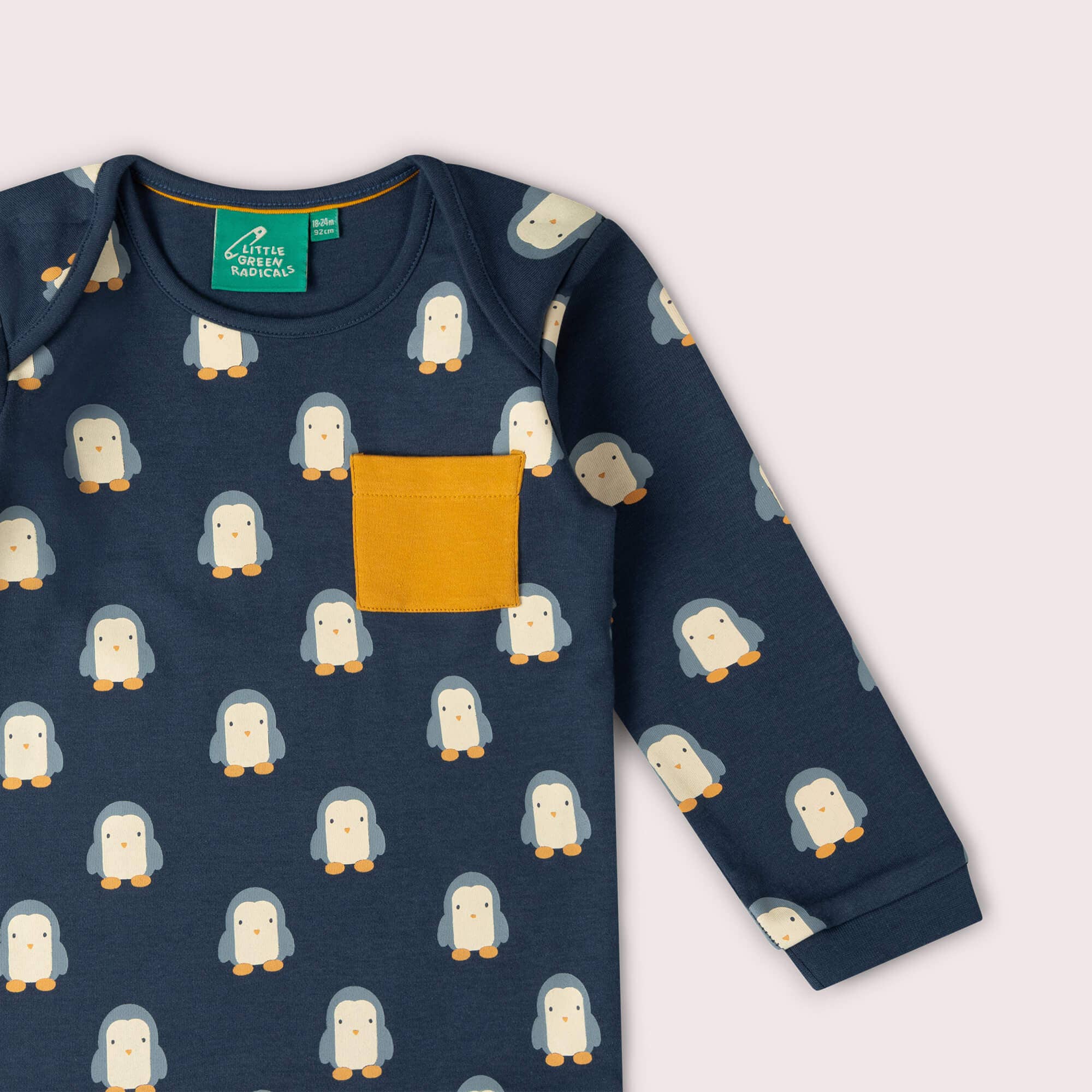 Blue Penguins Organic T-Shirt & Jogger Playset