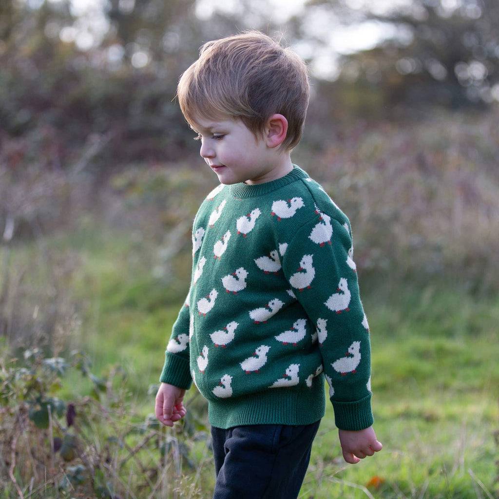 Olive Ducks Snuggly Knitted Jumper