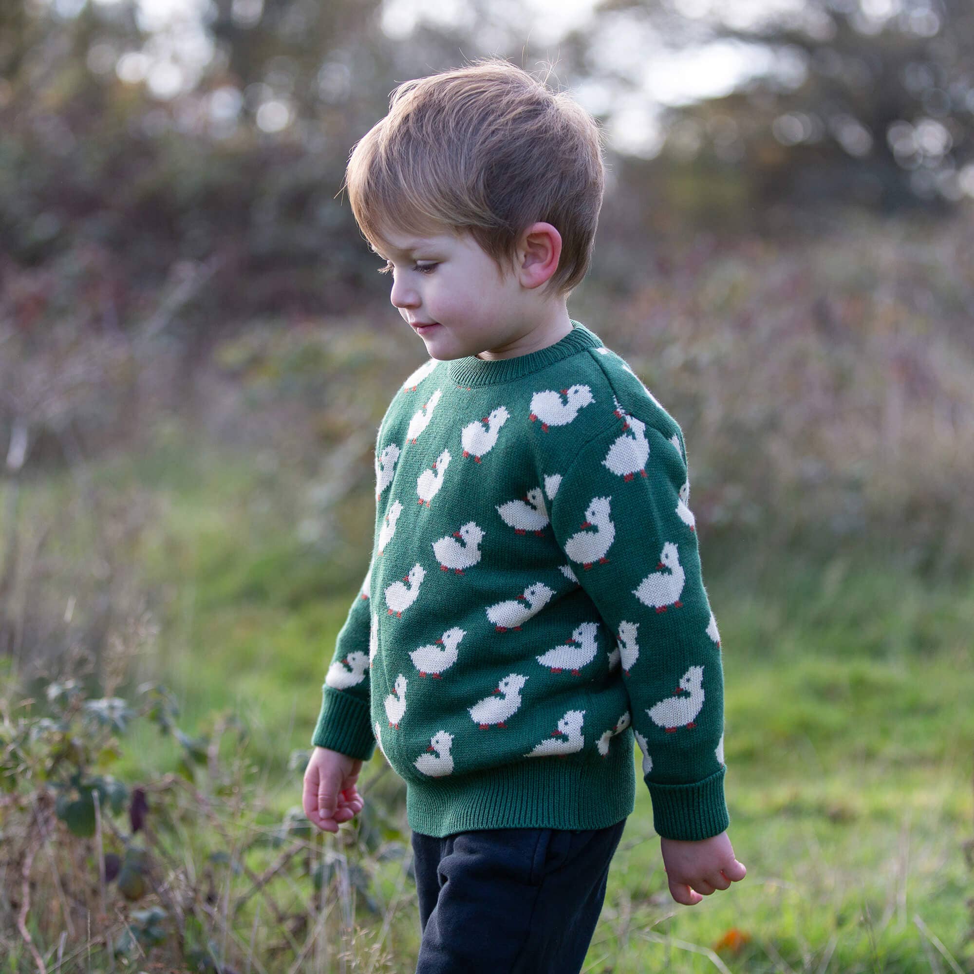 Olive Ducks Snuggly Knitted Jumper