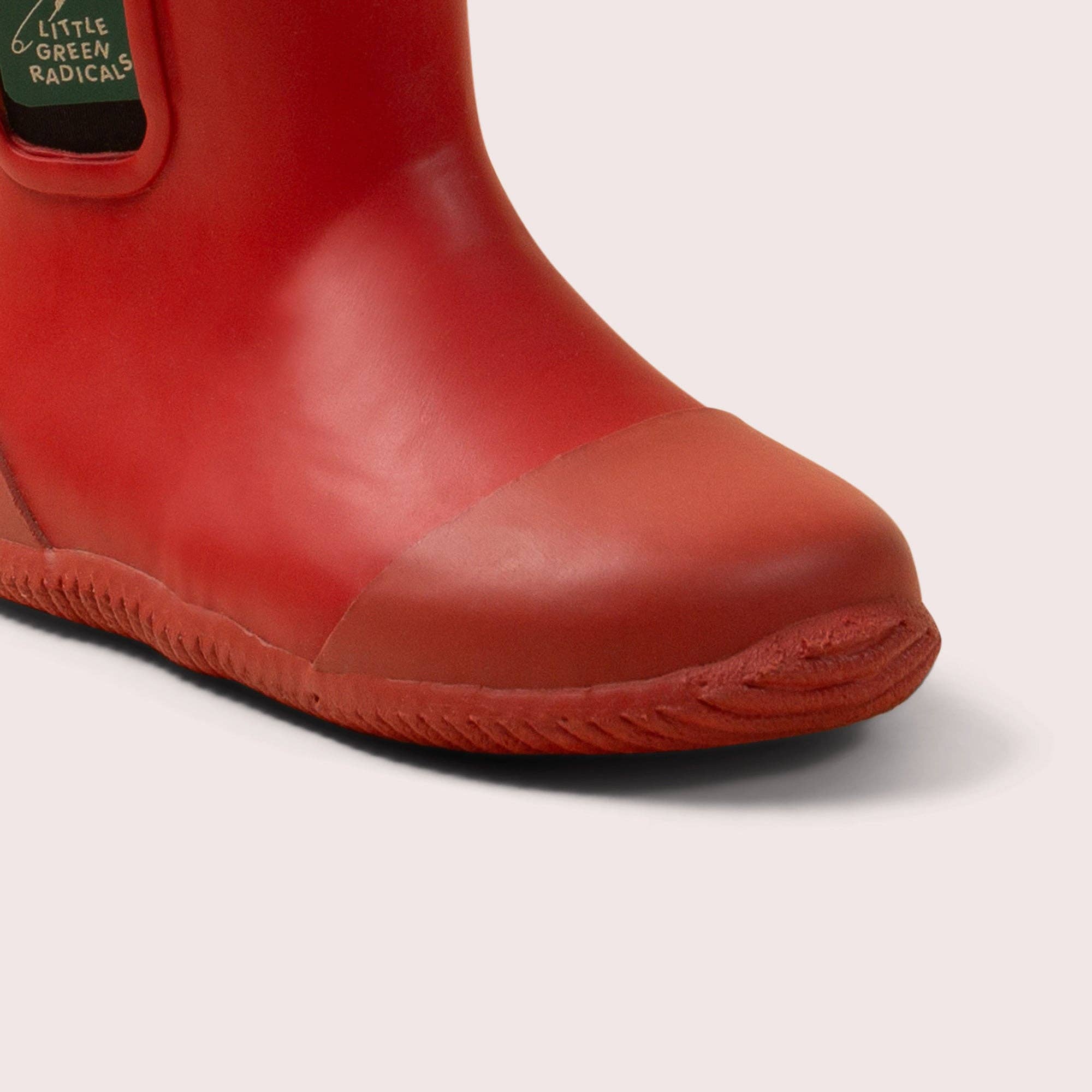 Red Ankle Natural Rubber Rain Boots