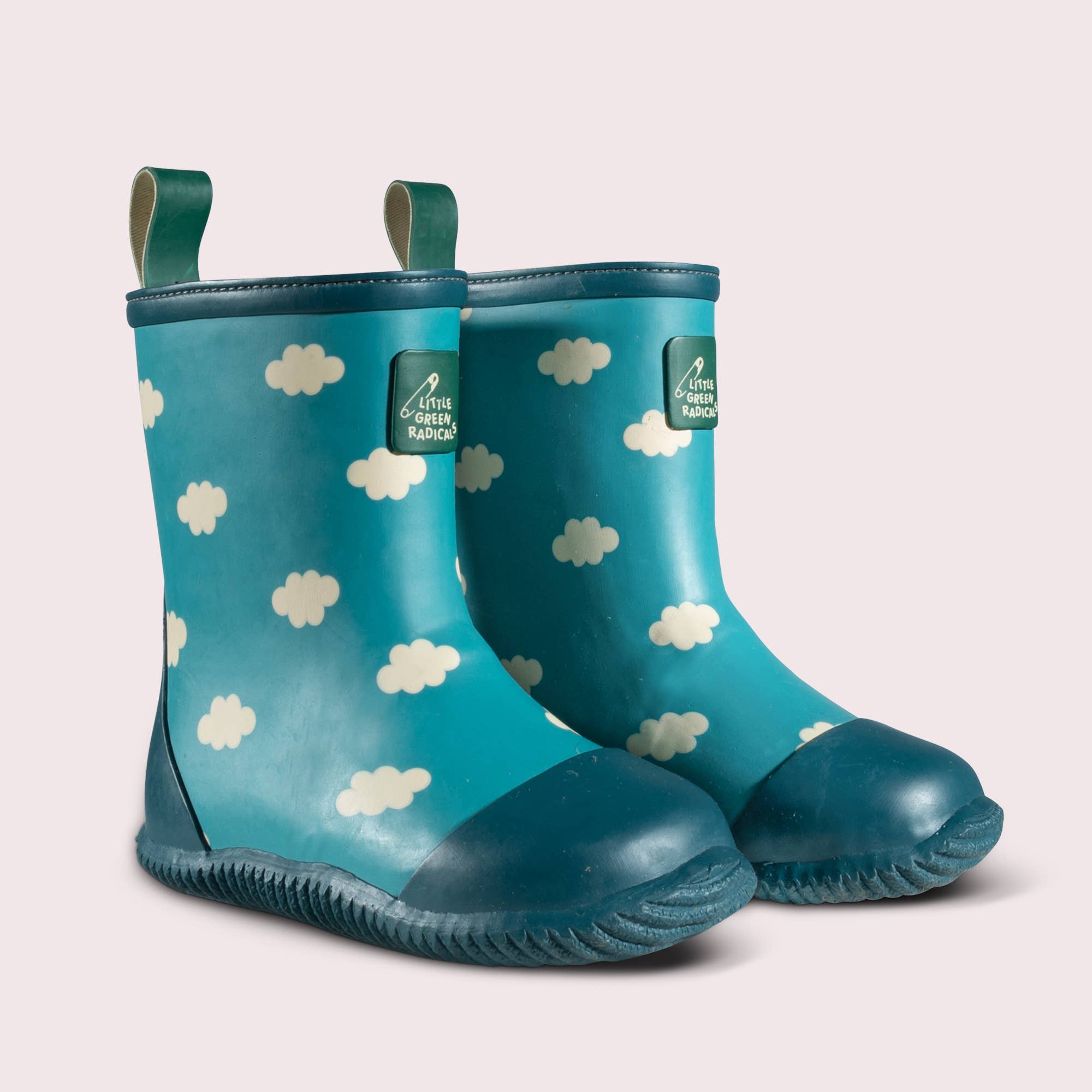 Blue Clouds Lined Classic Wellington Boots