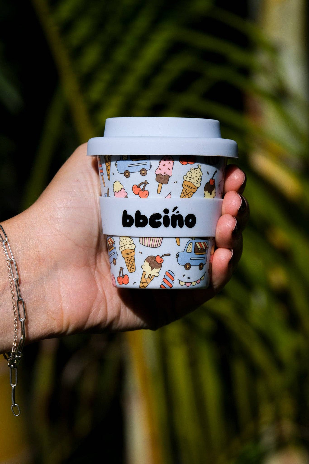 Scoops in Blue Babycino Cup - 120ml (STRAW INCLUDED)