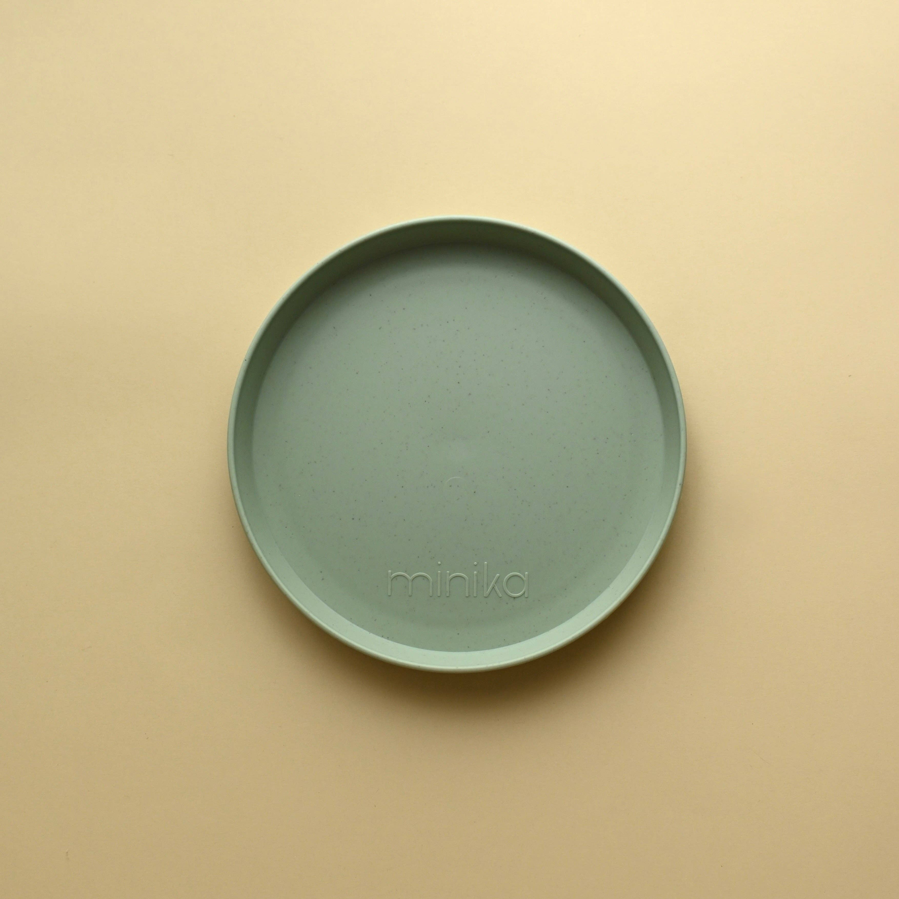 Wheat straw plate - Sage (new version)
