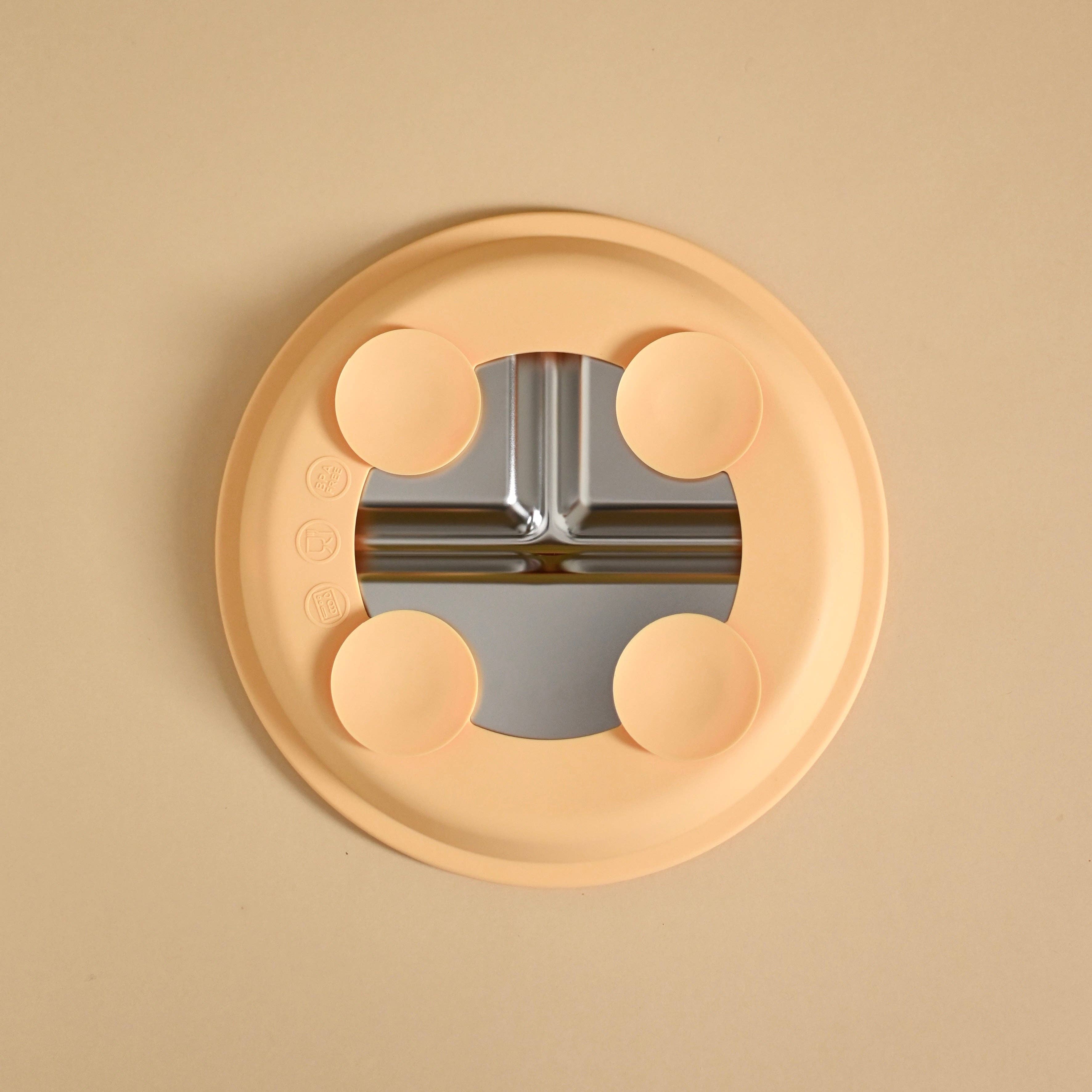 Stainless & silicone suction plate - Sunset