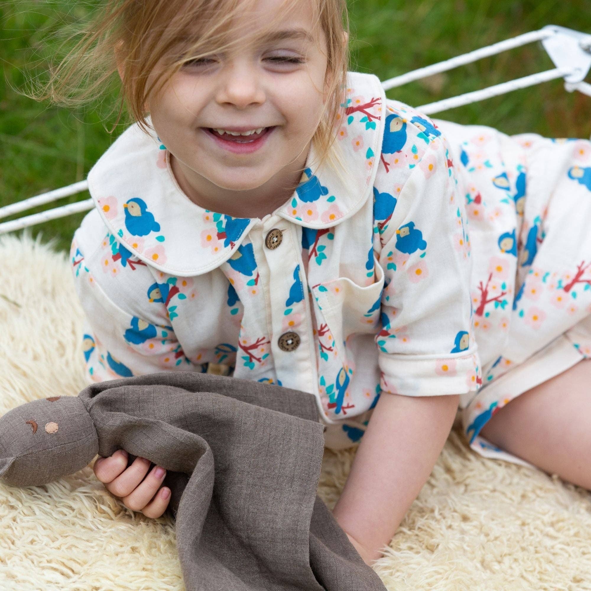 Bluebirds Pyjama Short Set NOT AVAILABLE for USA/AUS/CAN