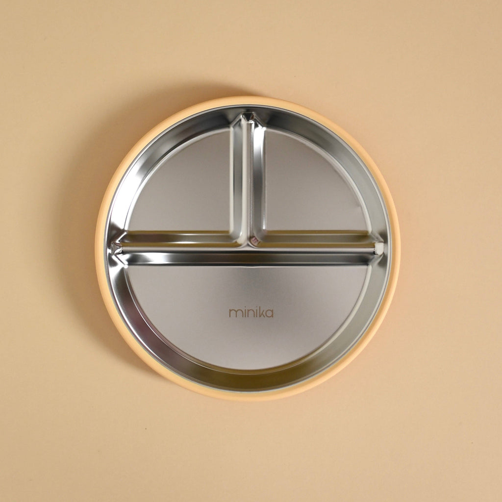 Stainless & silicone suction plate - Sunset