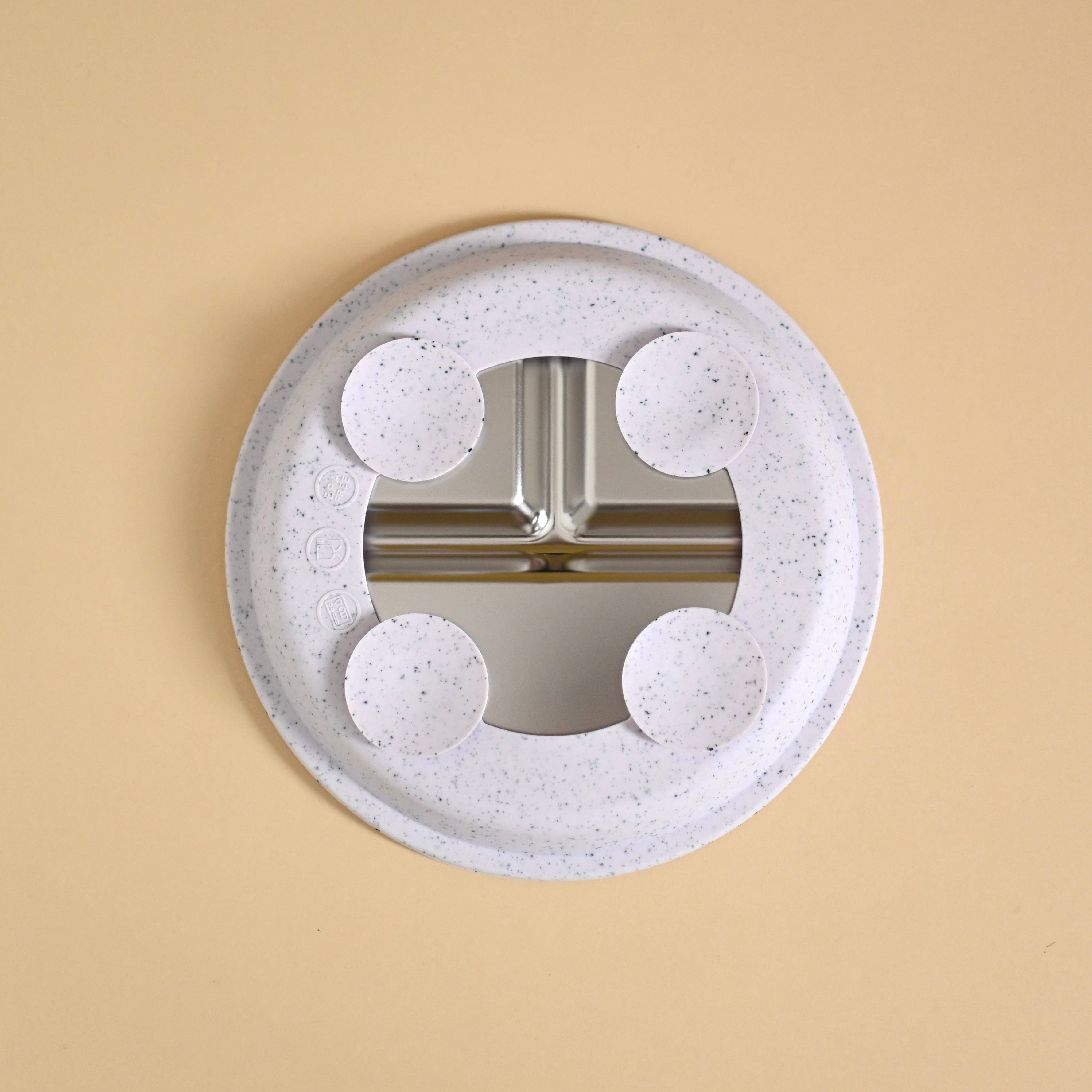 Stainless & silicone suction plate - Lavender