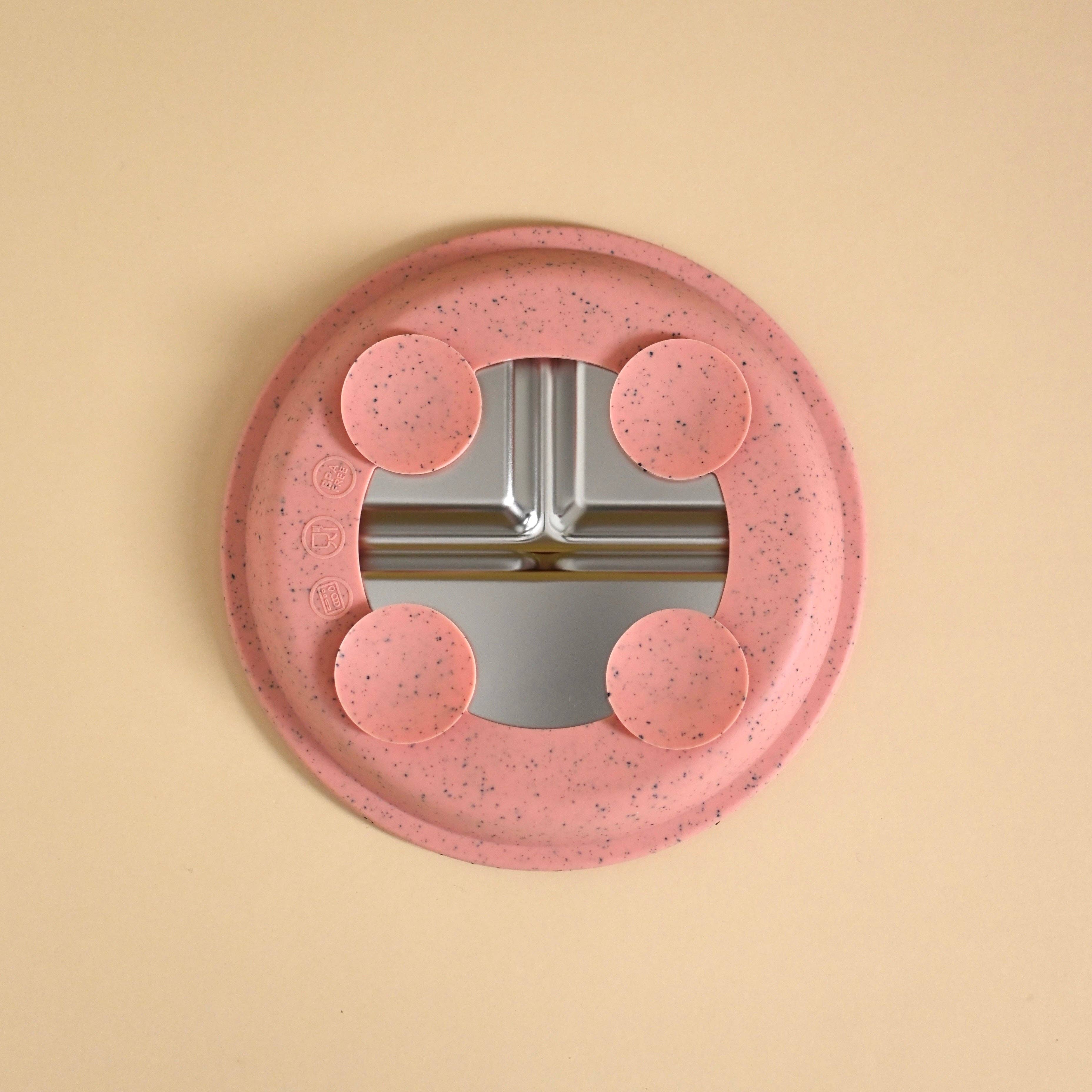 Stainless & silicone suction plate - Sorbet
