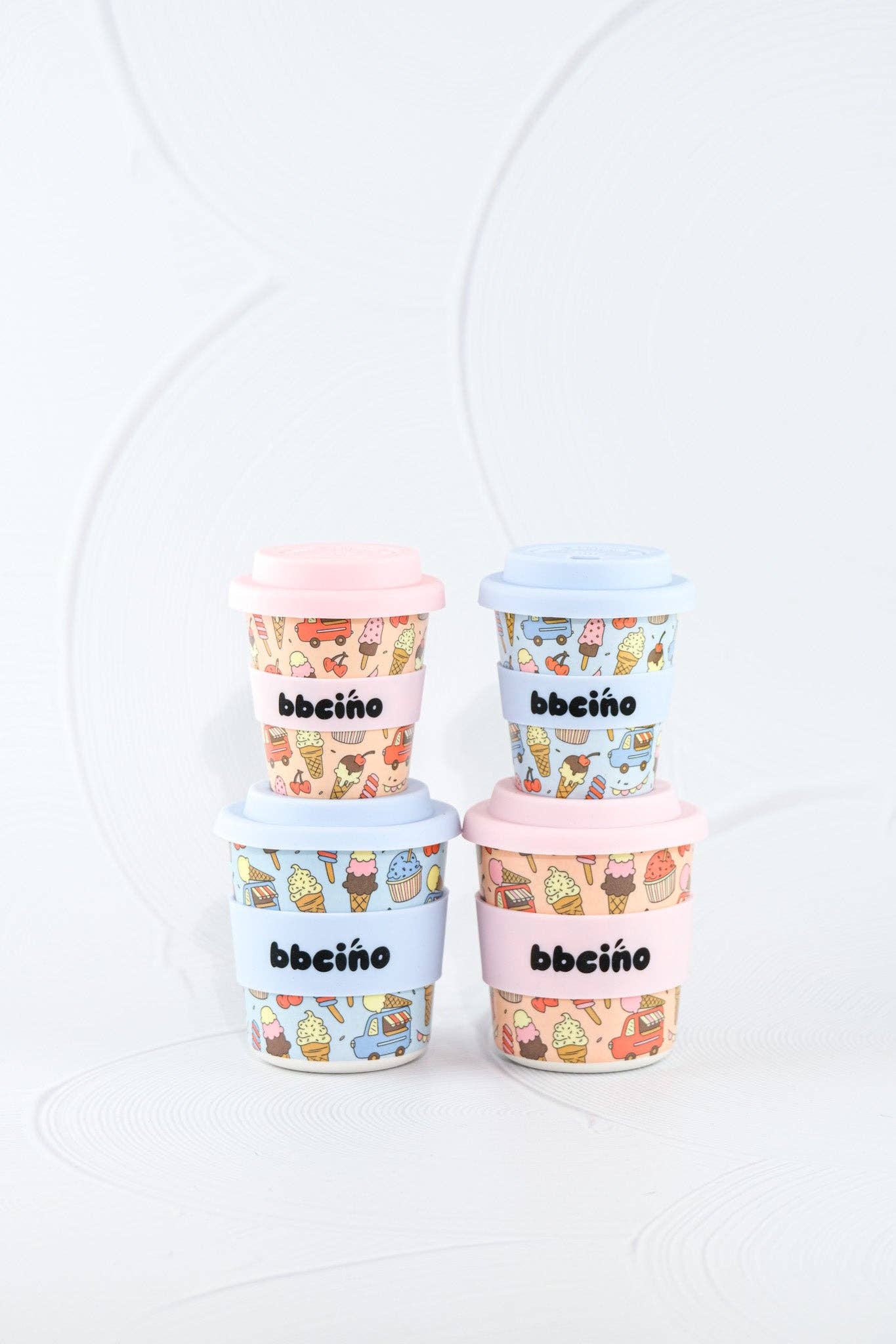 Scoops in Pink Babycino Cup - 120ml (STRAW INCLUDED)