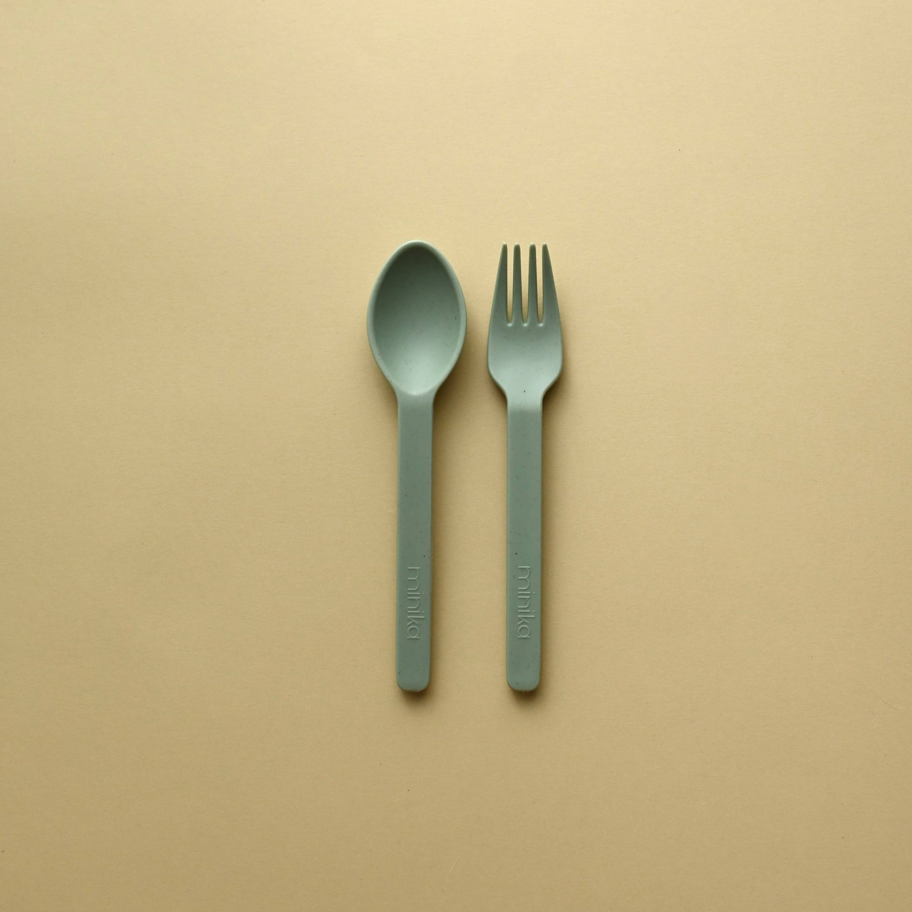 Wheat straw utensil set - Sage (new version)