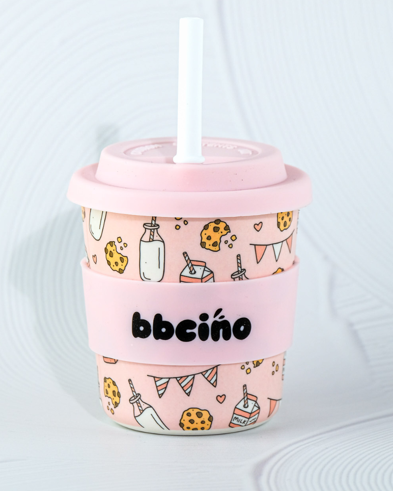 Tough Cookie in Pink Kids Keep Cup - 240ml (STRAW INCLUDED)