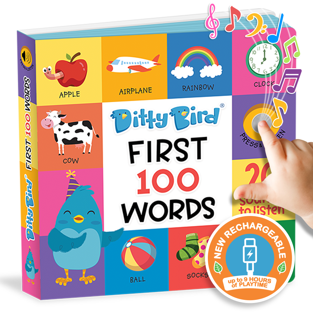 First 100 Words | Ditty Bird Book-Award Family Choice USB-C