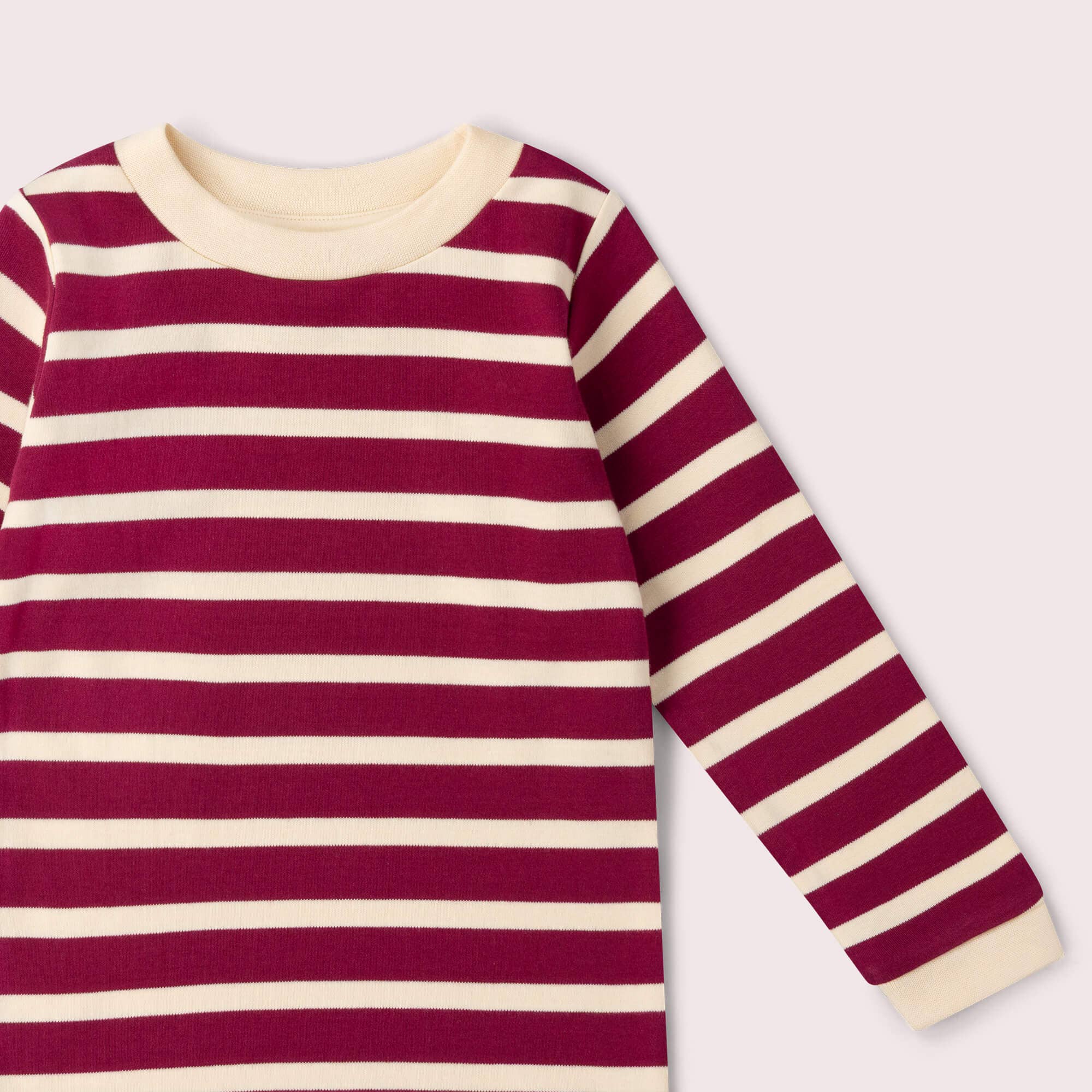 Berry Striped Long Sleeve T-Shirt