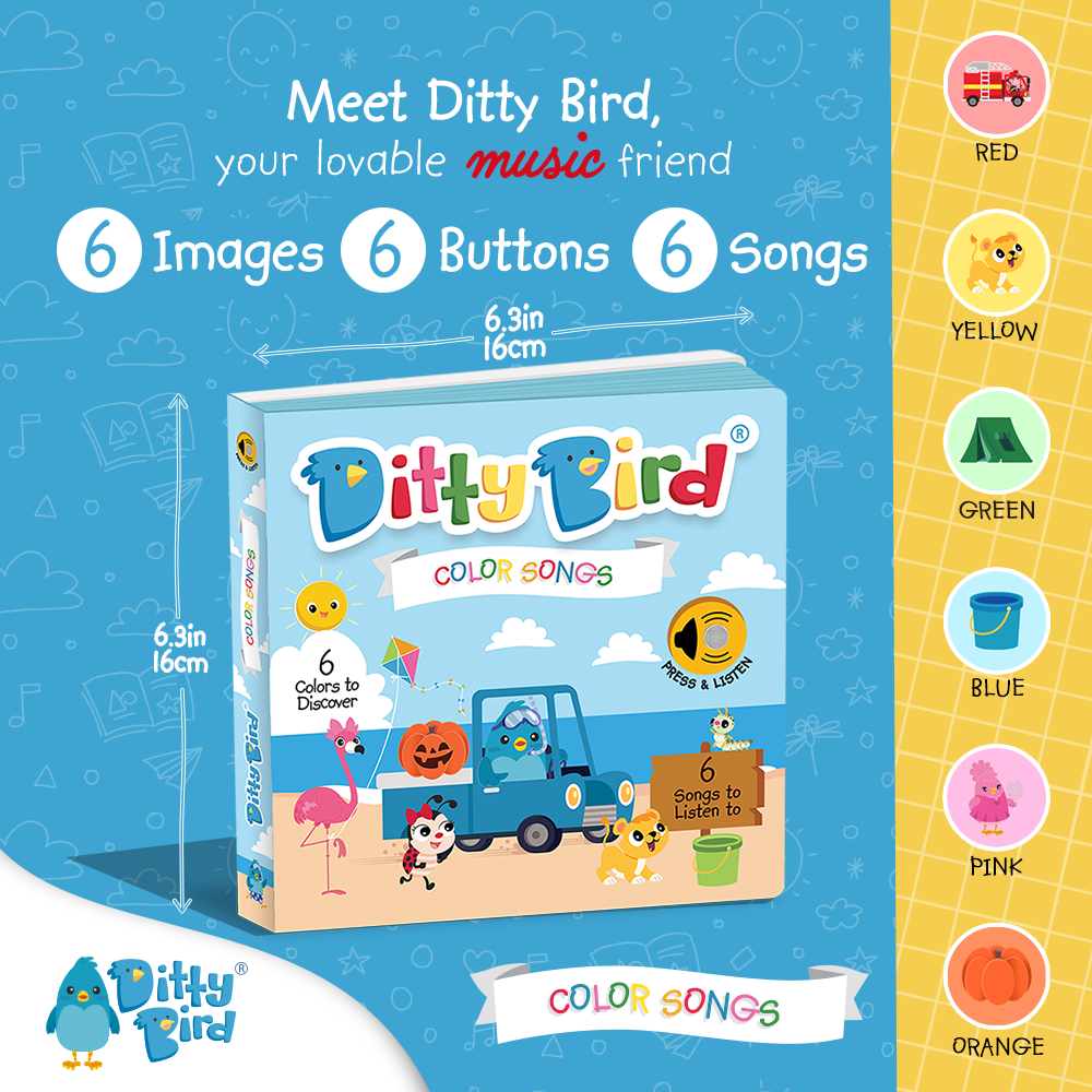 Color Songs | Ditty Bird Sound Book - USB-C