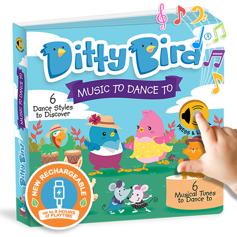 Ditty Bird Book Kids dance songs: Music To Dance To - USB-C