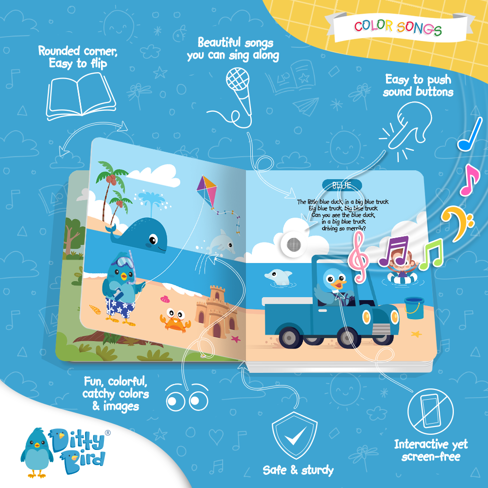 Color Songs | Ditty Bird Sound Book - USB-C