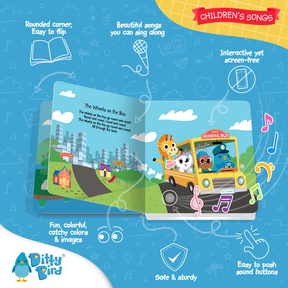 Ditty Bird Sound Book: Children´s Songs-BESTSELLER  USB-C