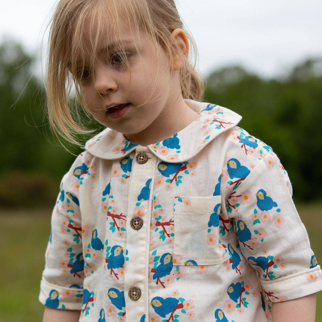 Bluebirds Pyjama Short Set NOT AVAILABLE for USA/AUS/CAN