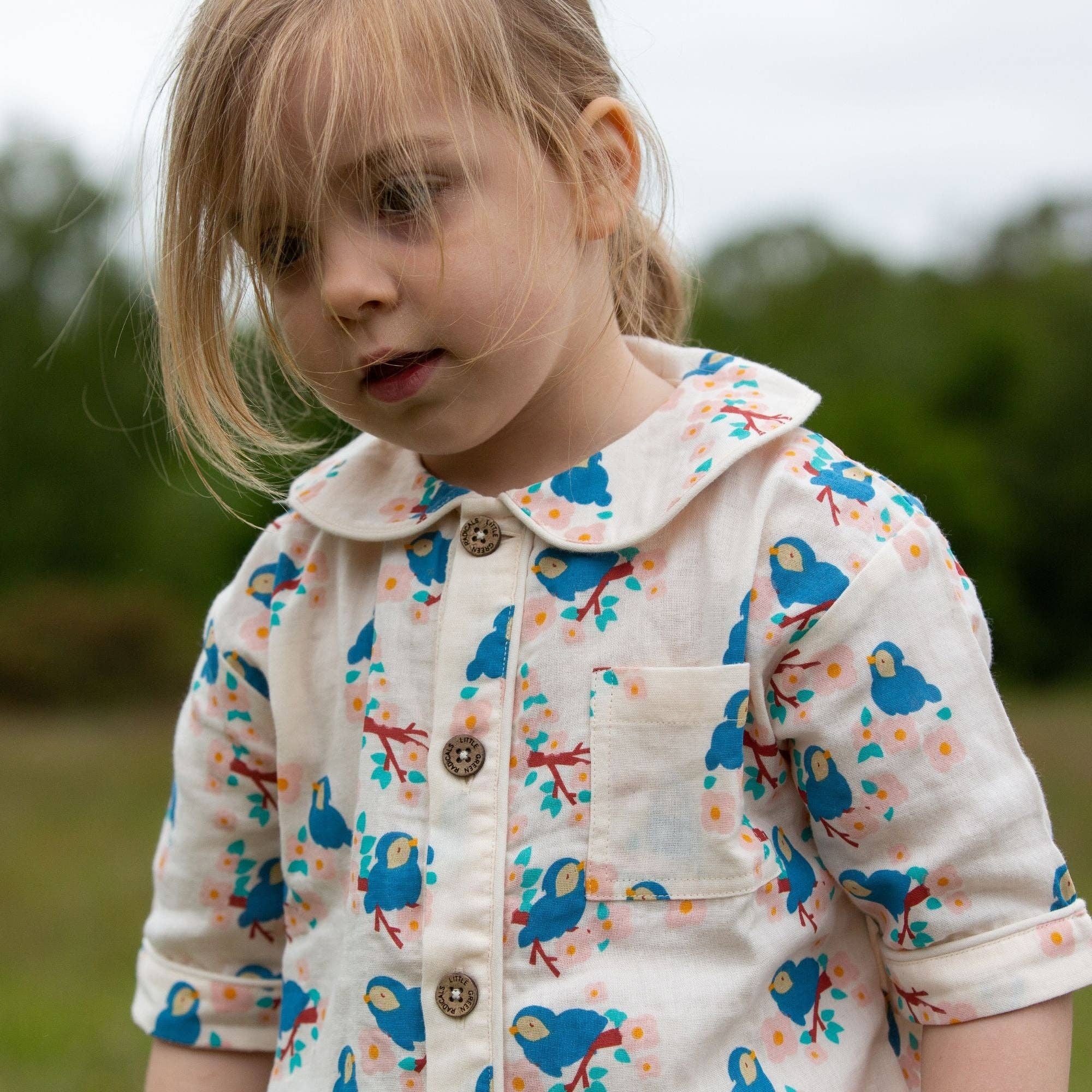 Bluebirds Pyjama Short Set NOT AVAILABLE for USA/AUS/CAN