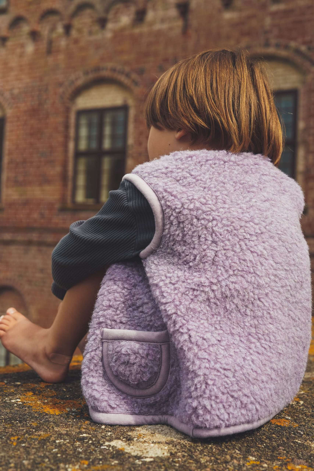 Wollen bodywarmer - Lilac