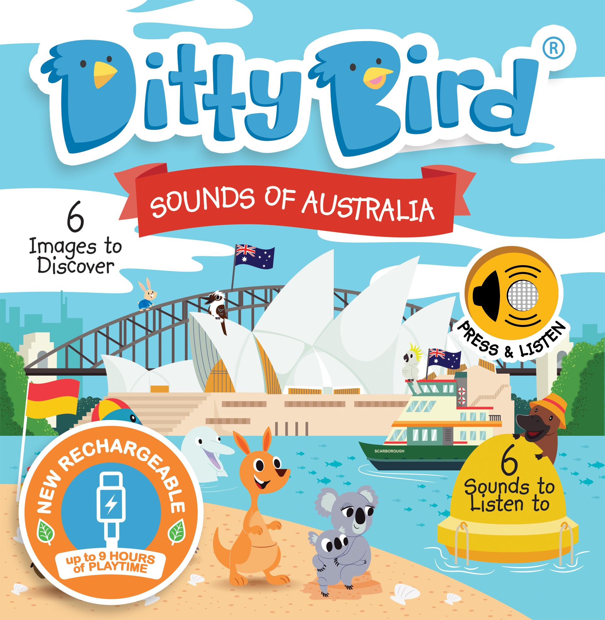 Ditty Bird Baby Sound Book: Sounds of Australia USB-C