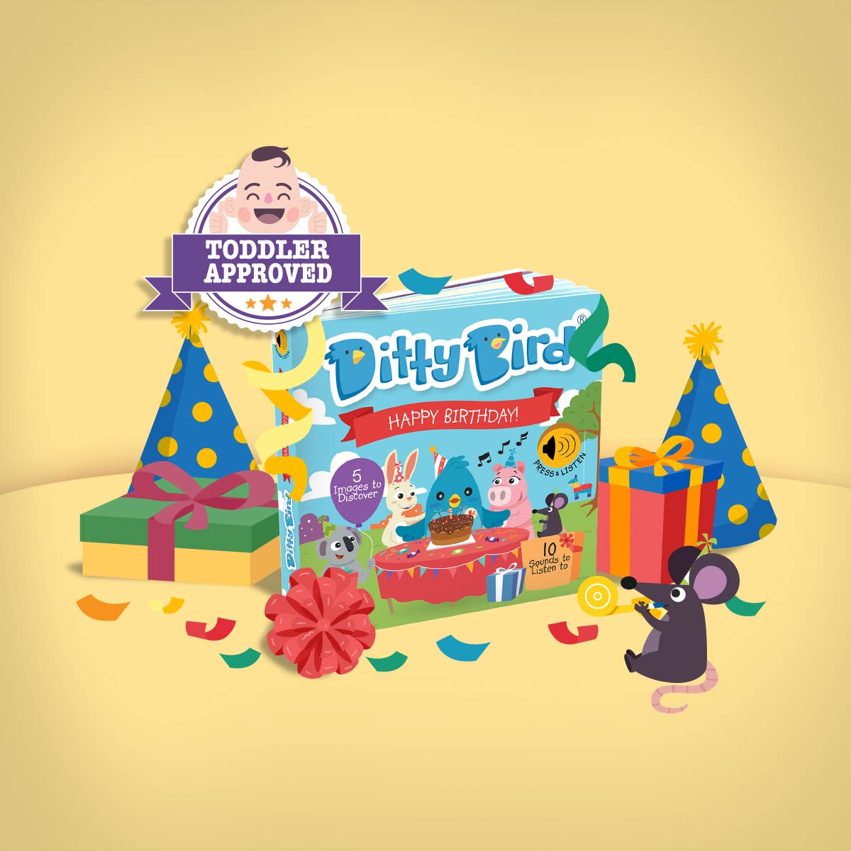 Birthday Book | Ditty Bird Happy Birthday (Gift&Card) USB-C